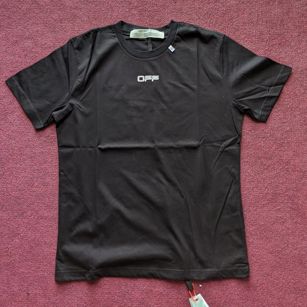 Off-White Back Caravaggio Print Black Tee